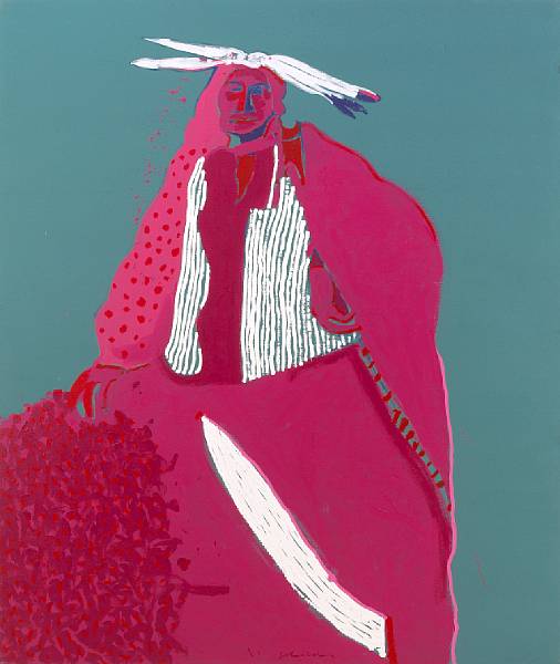 Appraisal: n a Fritz Scholder American - Red Indian signed 'Scholder'