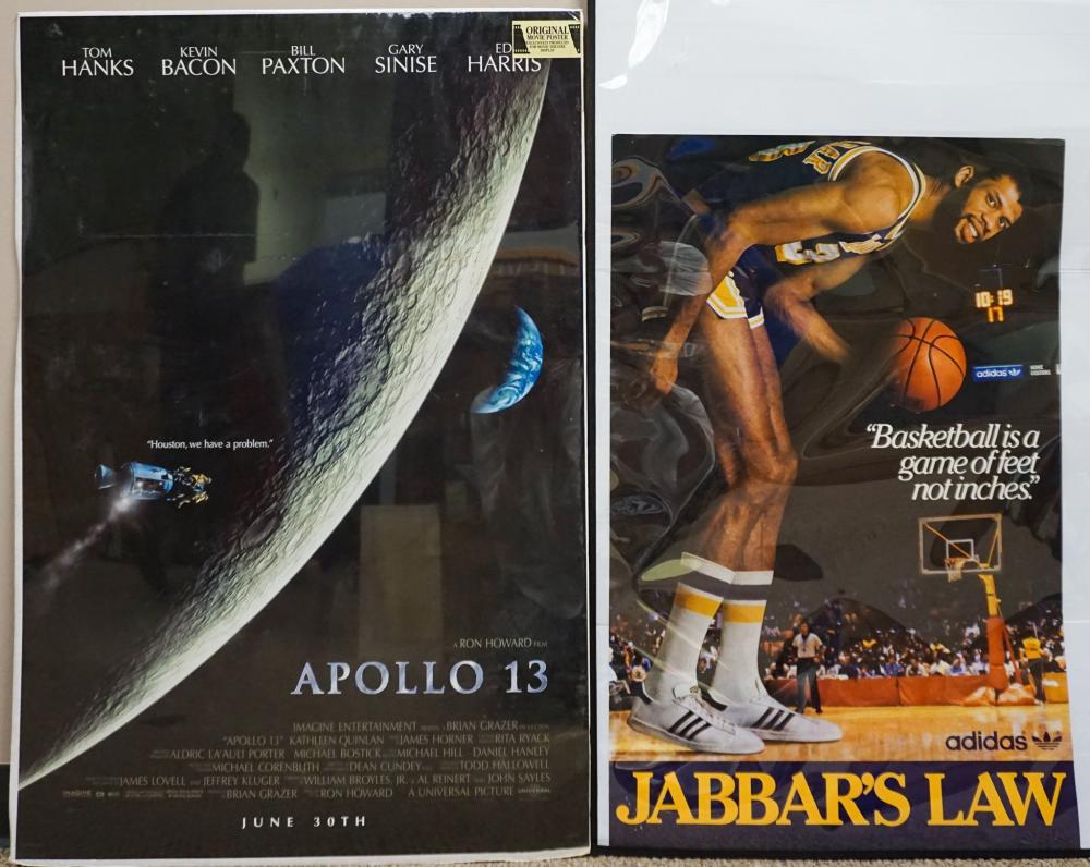 Appraisal: APOLLO ' ORIGINAL MOVIE THEATER DISPLAY POSTER AND KAREEM ABDUL-JABBAR