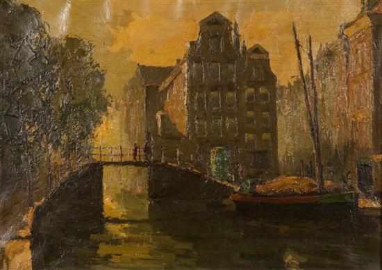 Appraisal: J Visser Dutch late th early th century 'Oud Rotterdam'