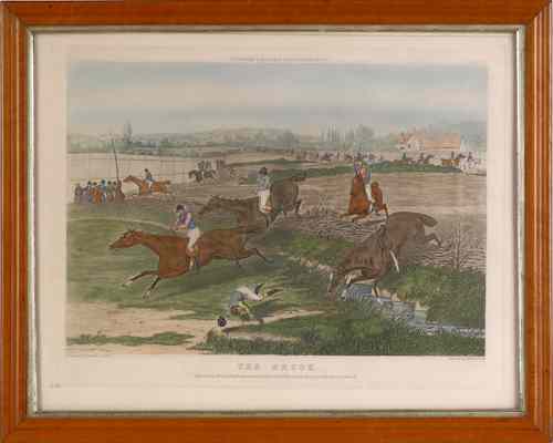 Appraisal: Two colored lithographs early th c titled The Brook and