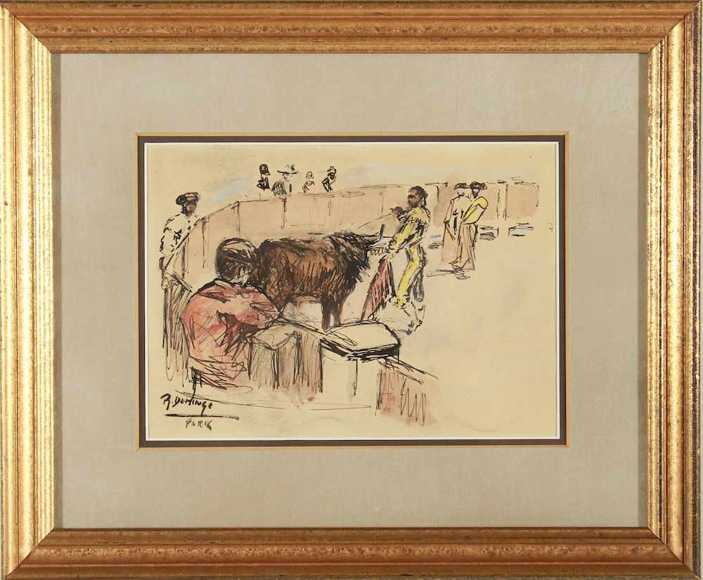 Appraisal: Roberto Domingo Y Fallola Bullfighter Watercolor Roberto Domingo Y Fallola