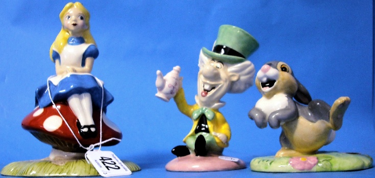 Appraisal: Royal Doulton Disney Showcase Figures Alice AW Mad Hatter AW