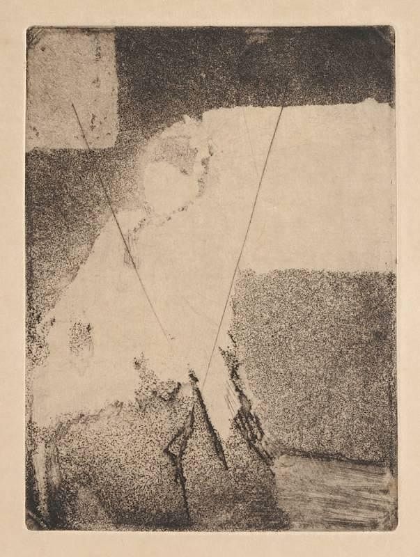 Appraisal: EDGAR DEGAS French - AN ETCHING Femme la Mantille EDGAR