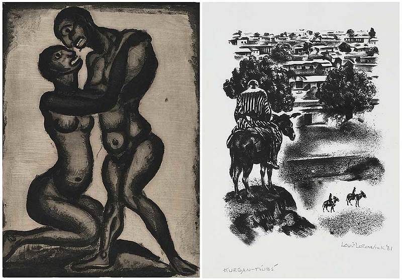 Appraisal: Two Modern Prints th century Georges Rouault French - Noces