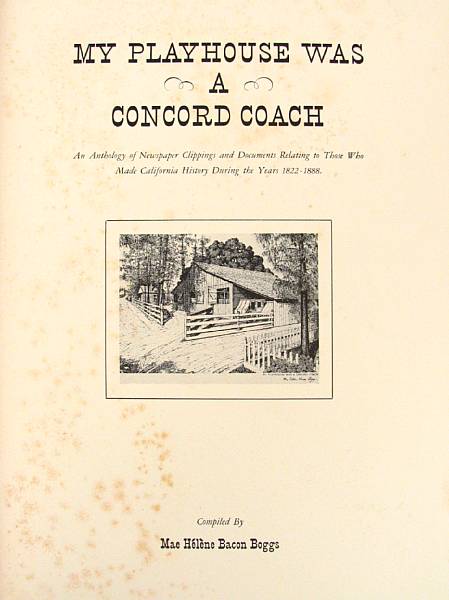 Appraisal: Boggs Mac Helene Bacon ed My Playhouse Was a Concord