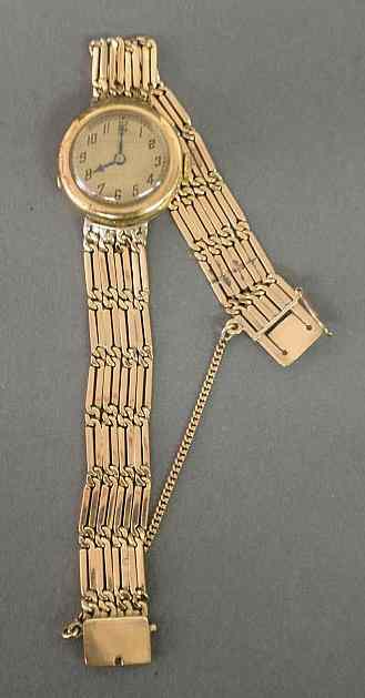 Appraisal: Ladies k gold wristwatch by International Watch Co watch dia