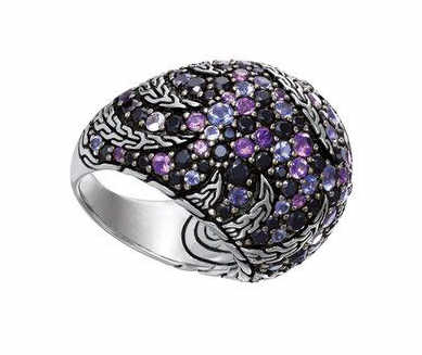 Appraisal: A John Hardy sterling silver Palu Macan Lava dome ring