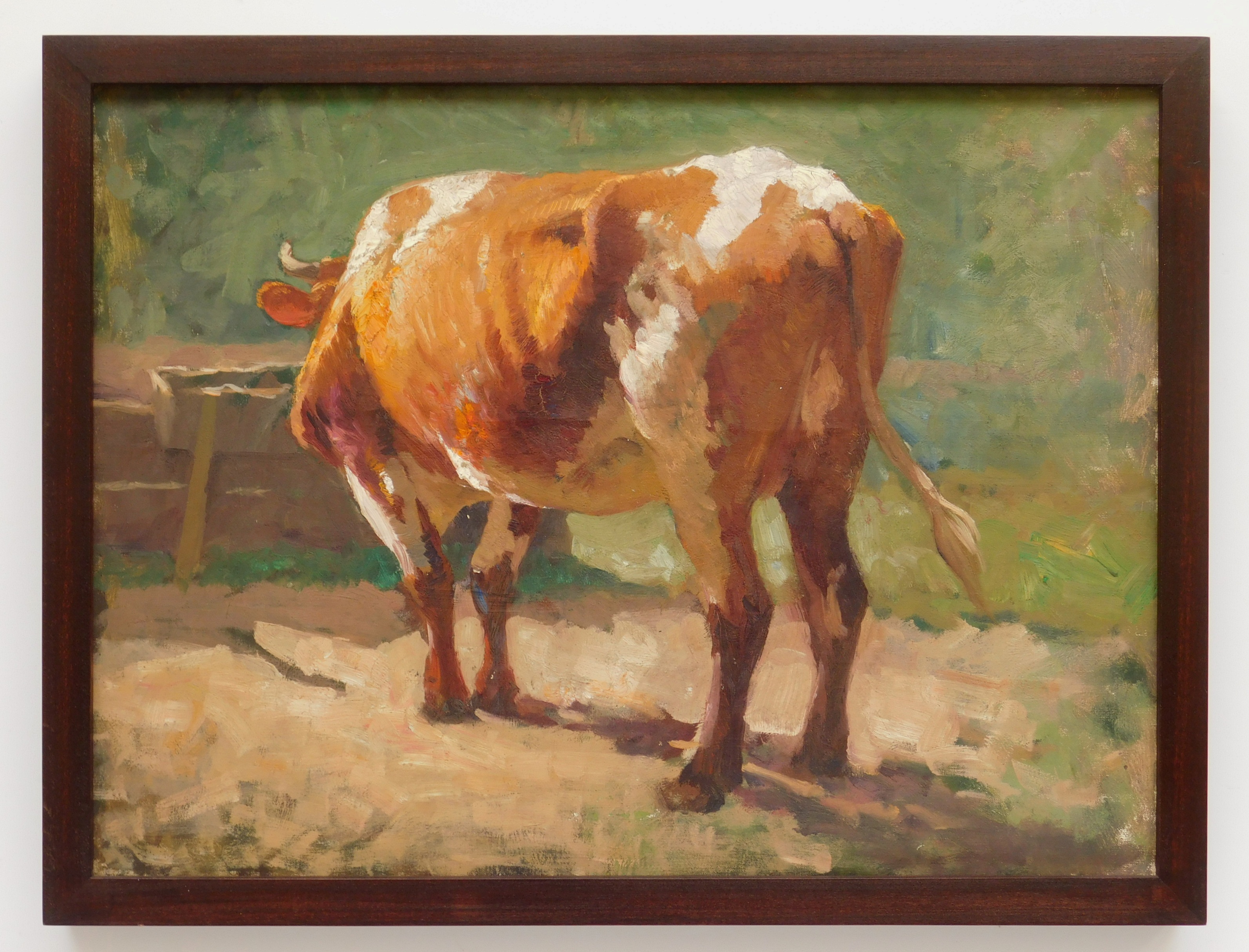 Appraisal: Henry G Keller American - Cow in Sunlight- oil on