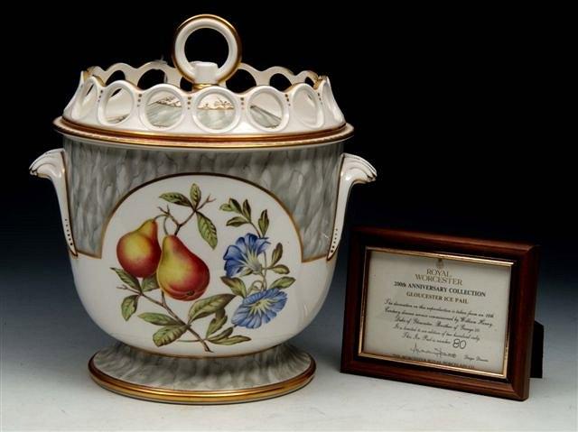 Appraisal: A ROYAL WORCESTER TH ANNIVERSARY GLOUCESTER ICE PAIL the decoration