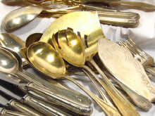 Appraisal: A part canteen of German silver marked comprising fruit knives