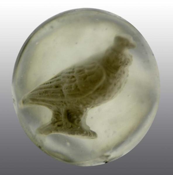 Appraisal: Sulphide Bird Marble Description Polished surface A few chips on