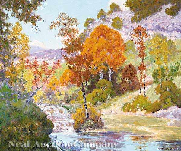 Appraisal: Peter Lanz Hohnstedt American Texas - Autumn Landscape oil on