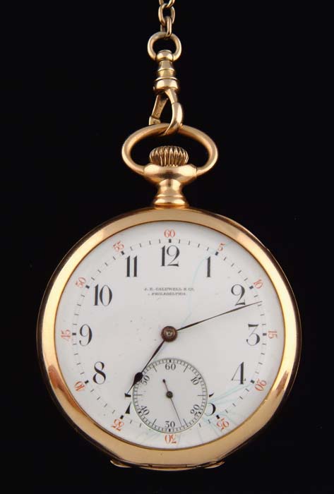 Appraisal: K YELLOW GOLD OPEN FACE POCKET WATCH BY VACHERON CONSTANTIN