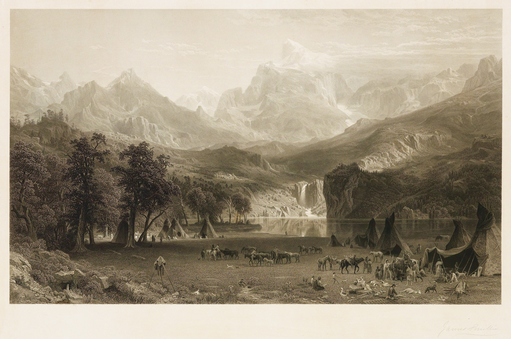 Appraisal: JAMES D SMILLIE after Albert Bierstadt The Rocky Mountains Lander's