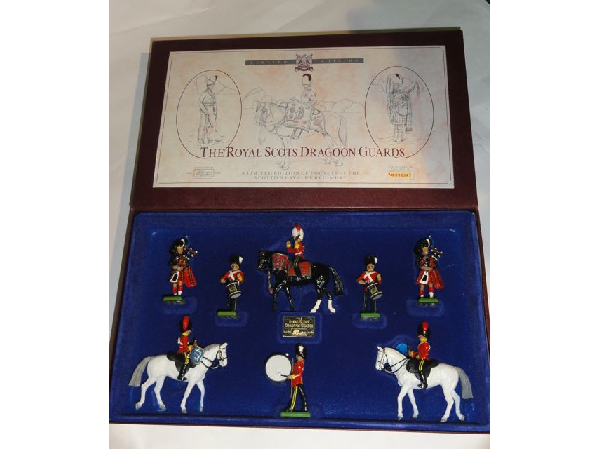 Appraisal: Brittains cased set of The Royal Scots Dragoon Guards pieces