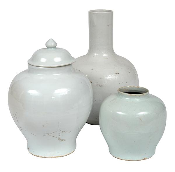 Appraisal: A COLLECTION OF CHINESE BLANC DE CHINE GLAZED VESSELS comprising