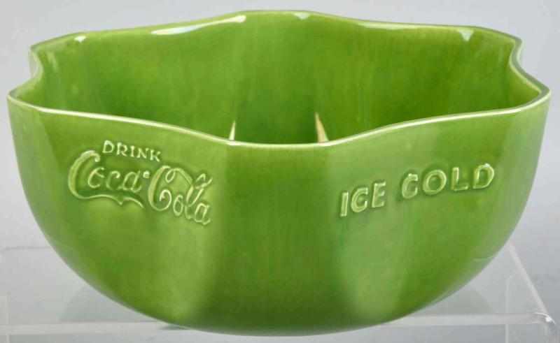 Appraisal: Coca-Cola Ice Bowl s Only one two-inch closed crack with