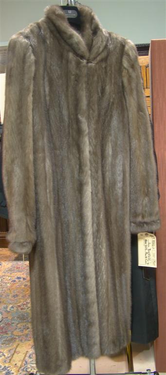 Appraisal: LADY'S BLUE IRIS FULL LENGTH MINK COAT By Bigel Brussels