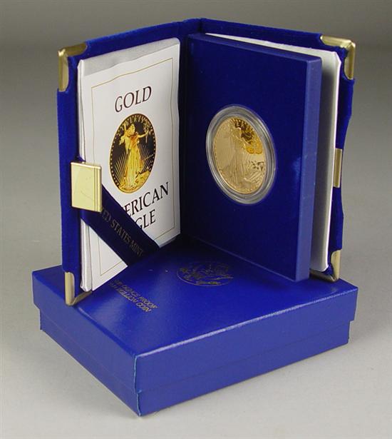 Appraisal: Proof Ounce Gold America Eagle Coin In original mint box