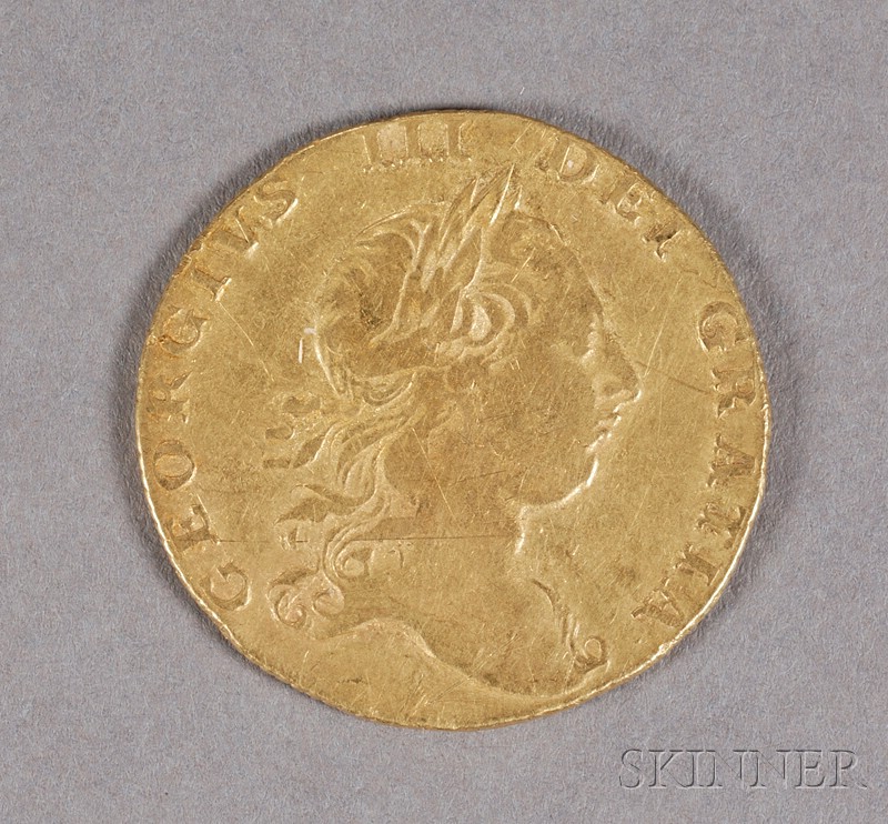 Appraisal: British Guinea George III Gold Coin the first English machine-struck