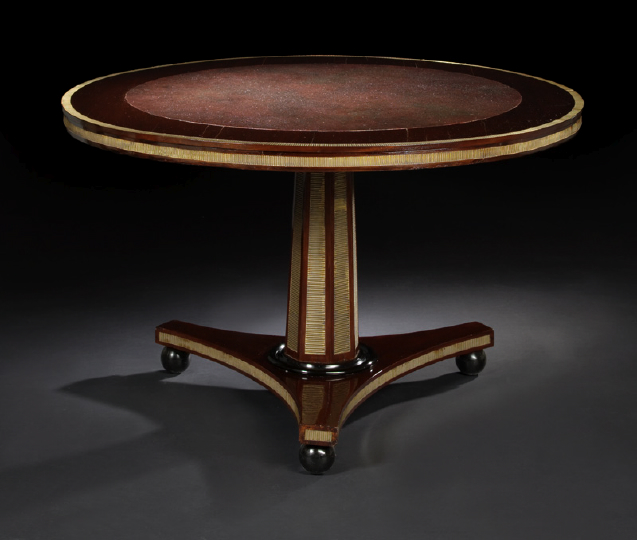 Appraisal: Baltic Neoclassical Mahogany Center Table first quarter th century the