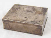 Appraisal: A Victorian plain silver box London x x cm wt