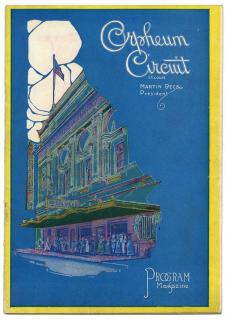 Appraisal: Houdini Harry Houdini Orpheum Theatre Program St Louis For an