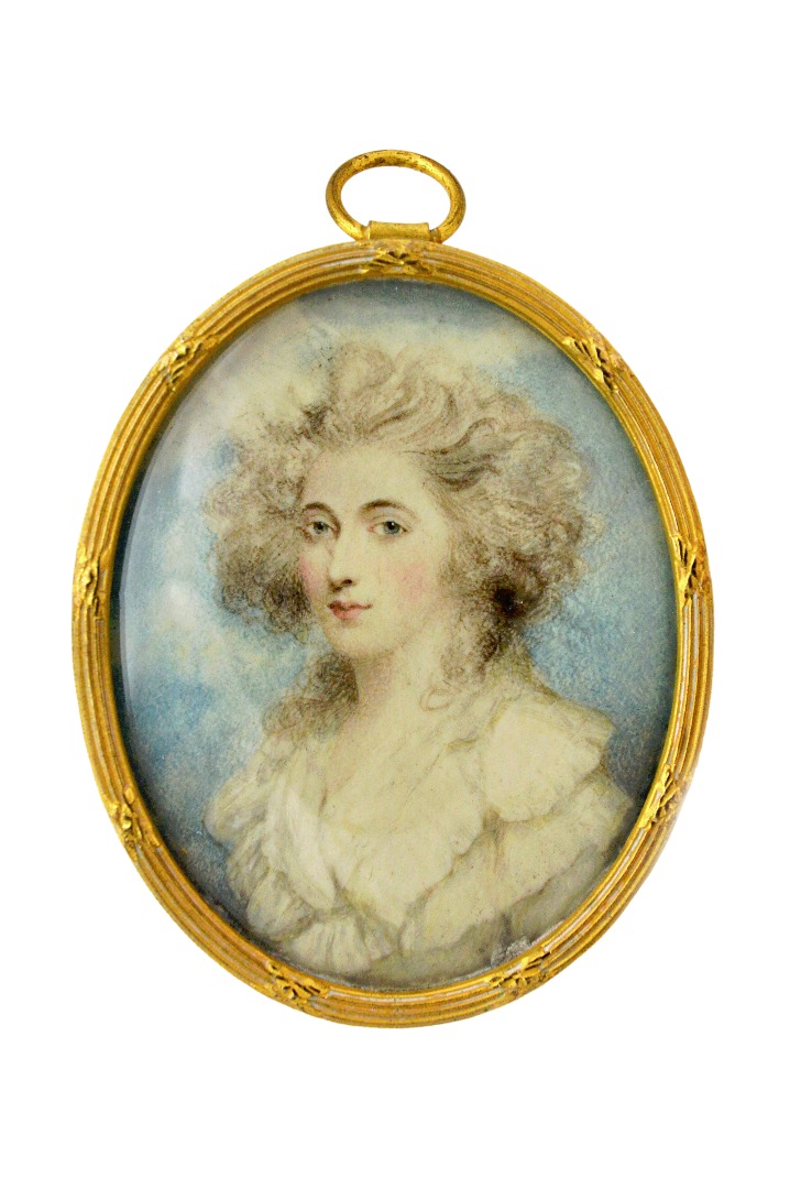 Appraisal: A George III portrait miniature on ivory of a young