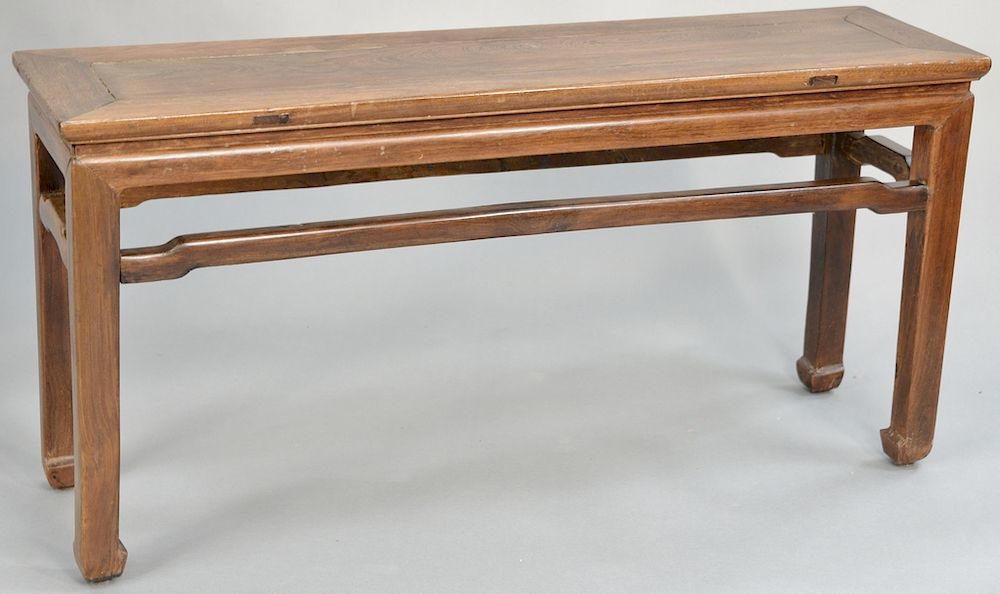 Appraisal: Hardwood bench China th th century of classic Ming style