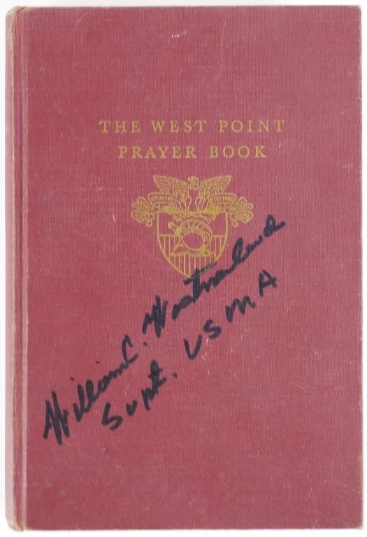 Appraisal: United States Military Academy West Point Prayer book signed by