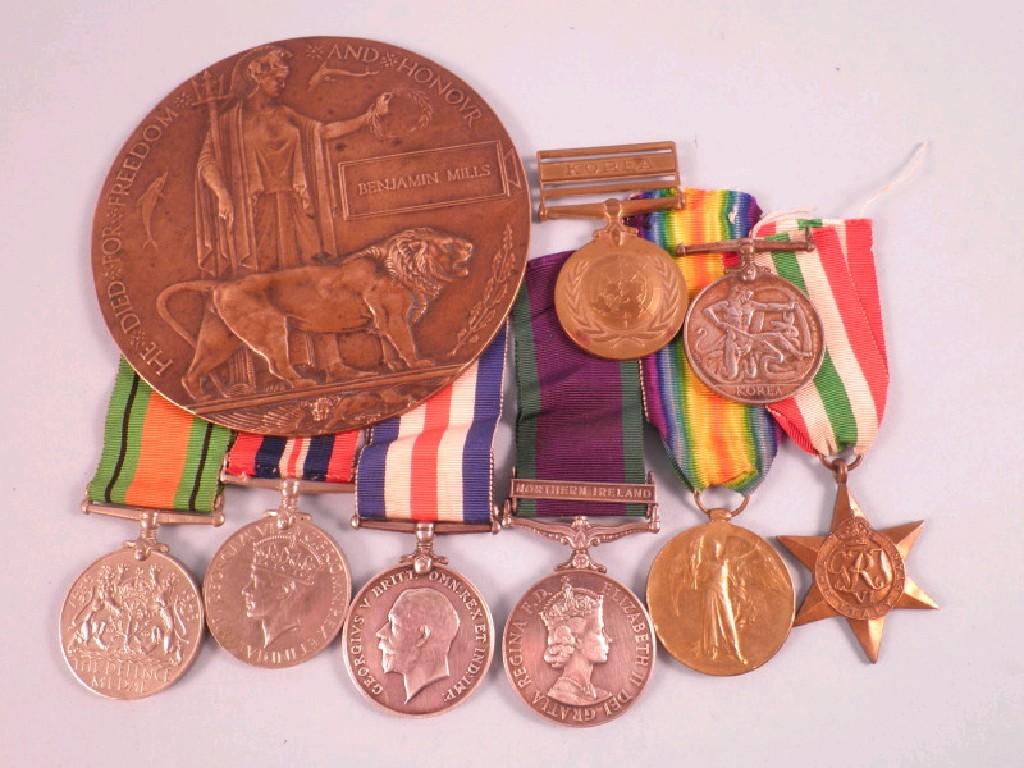 Appraisal: A group of medals to include The Northern Ireland Medal