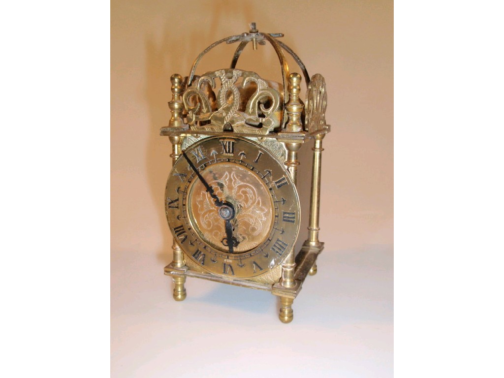 Appraisal: A modern lantern clock manufactured by Smiths Clocks Watches Ltd