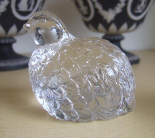 Appraisal: A crystal glassware partridge by Val St Lambert