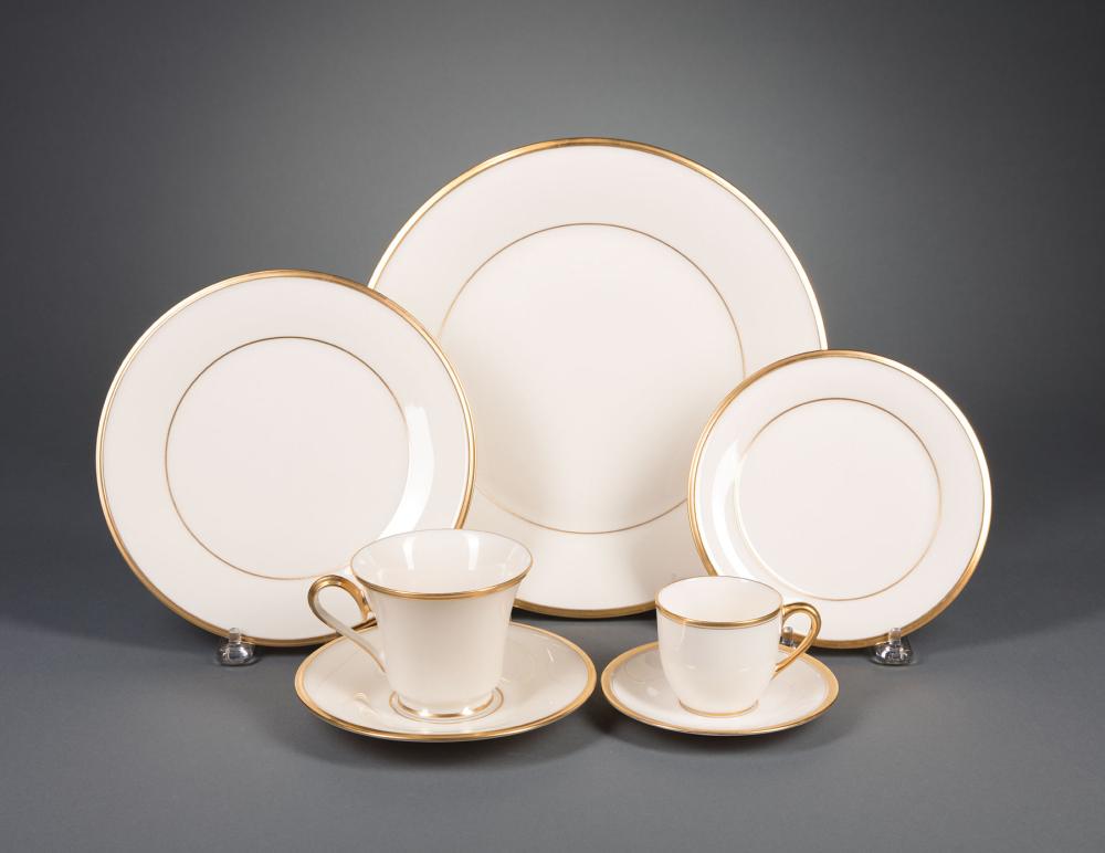 Appraisal: Lenox Eternal Porcelain Dinner Service incl dinner plates dia in