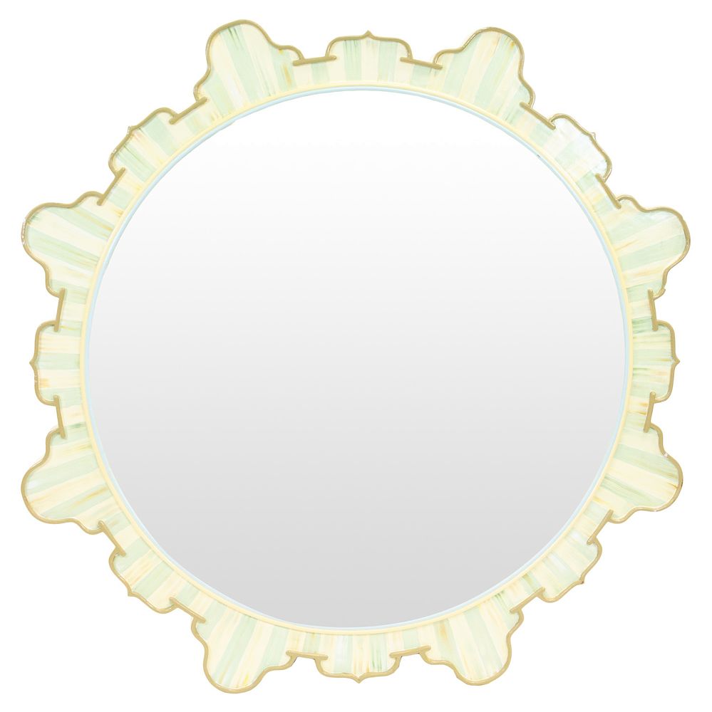 Appraisal: A CONTEMPORARY MACKENZIE CHILDS WALL MIRROR A CONTEMPORARY MACKENZIE CHILDS