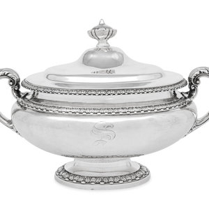 Appraisal: An American Silver Covered Tureen Gorham Mfg Co Providence RI