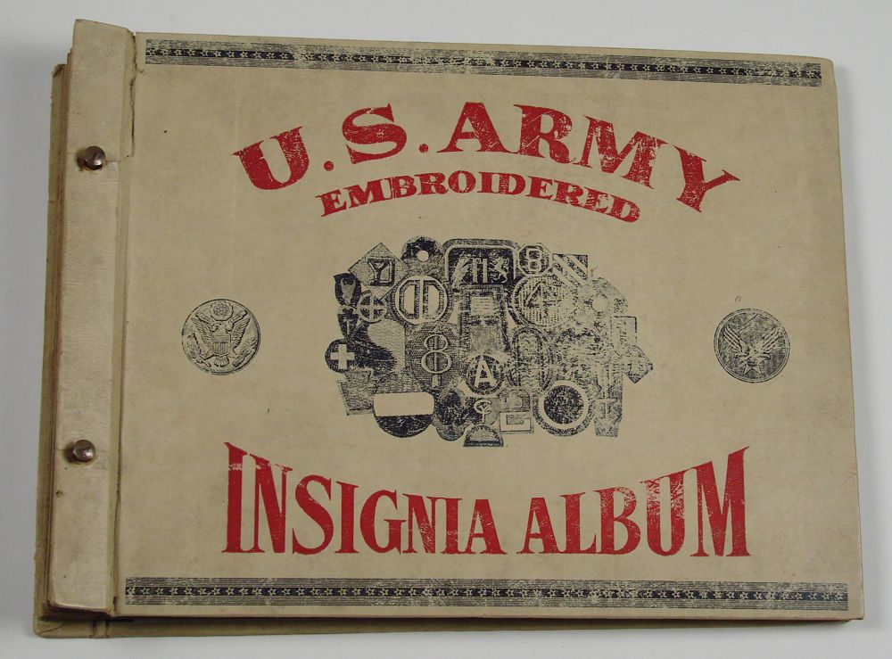 Appraisal: ALBUM CONTAINING AMERICAN WWII SHOULDER PATCHES Approximately thirty-four shoulder patches