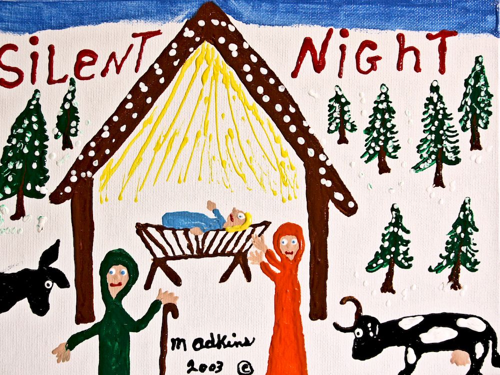 Appraisal: Outsider Art Minnie Adkins Silent Night Adkins Minnie b Silent