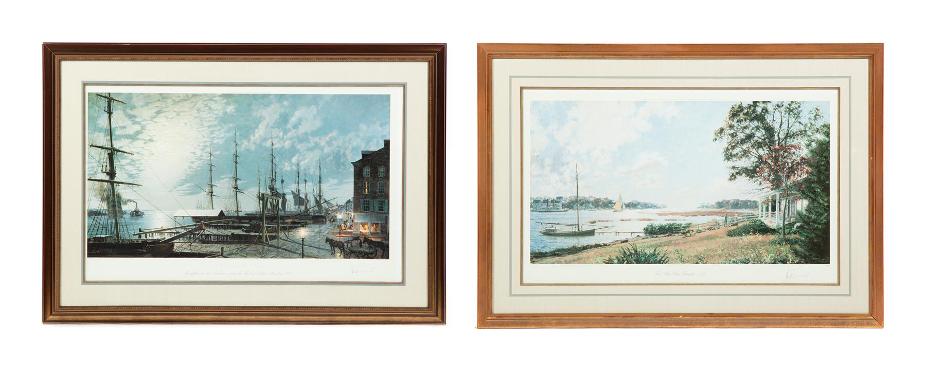 Appraisal: TWO MARITIME PRINTS JOHN STOBART B Limited edition color lithographs