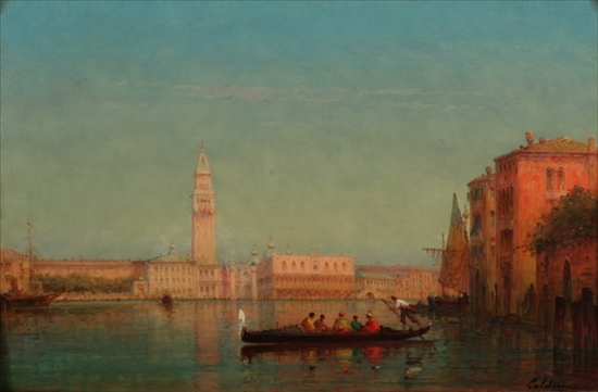 Appraisal: CHARLES CLEMENT CALDERON French - VIEW OF GRAND CANAL WITH