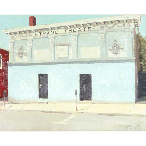 Appraisal: Michael Trovato Pennsylvania th c oil on canvas Strand Theatre