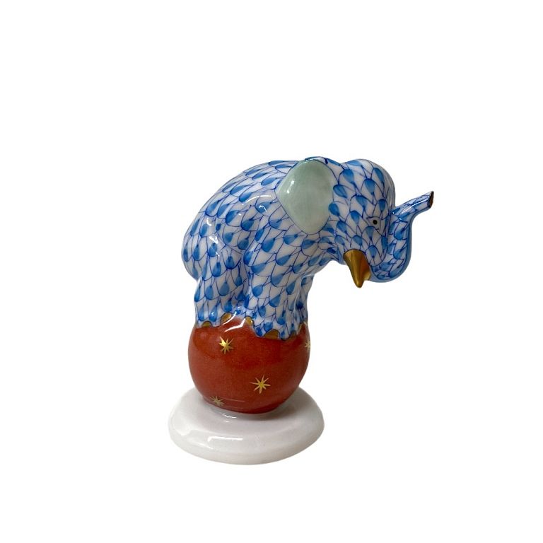 Appraisal: Herend Hand Painted Porcelain Elephant Herend Hand Painted Porcelain Elephant