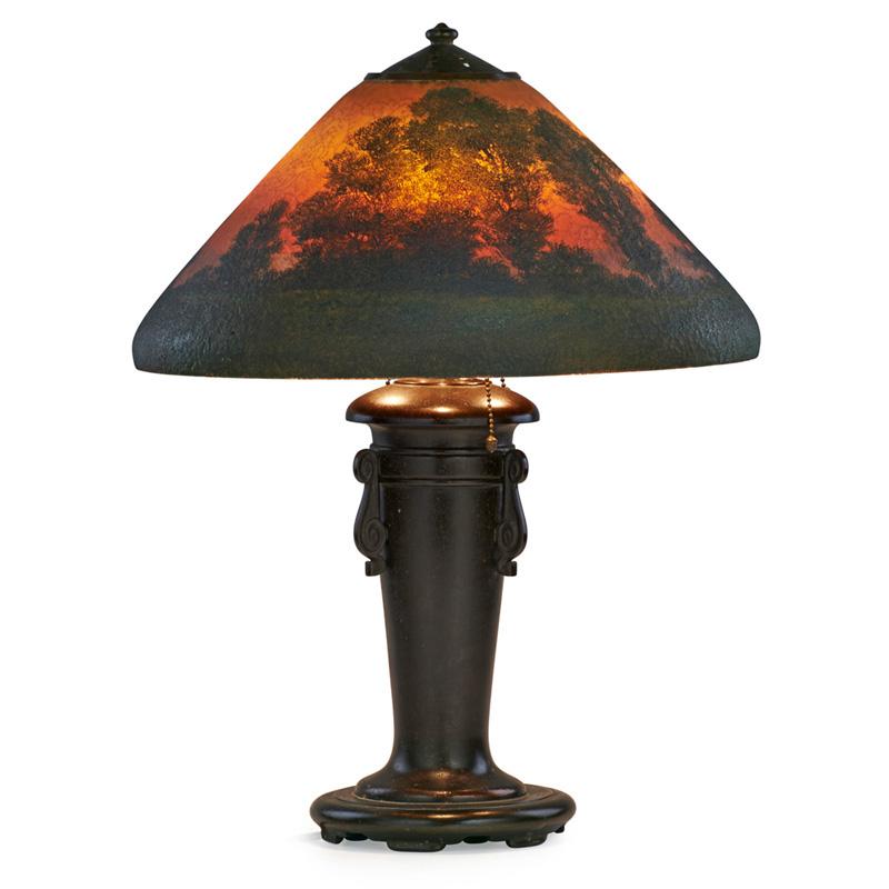 Appraisal: HANDEL Teroma table lamp Condition Report A few drips to