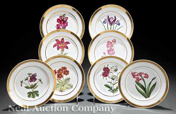 Appraisal: A Set of Eight Darte Fr res Gilt and Polychrome