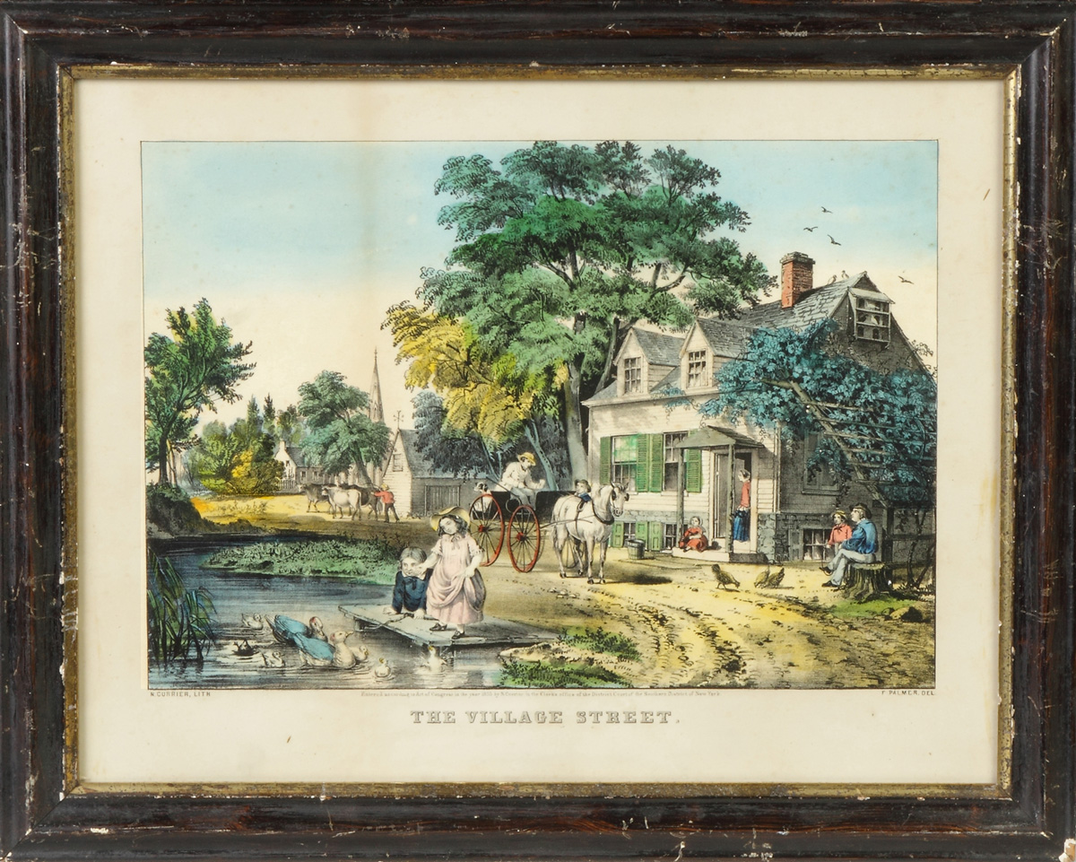 Appraisal: Currier Ives The Village Street