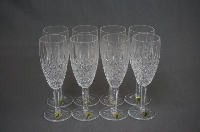 Appraisal: Waterford Ballybay Crystal Champagne Flute Set x Like new all