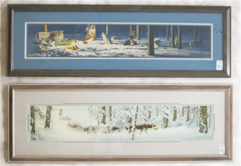 Appraisal: SCOTT KENNEDY TWO OFF-SET LITHOGRAPHS Colorado born Never Alone and