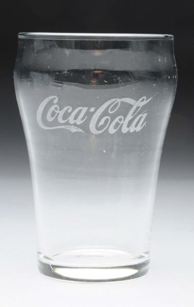 Appraisal: s Coca-Cola Bell Glass With Acid Etched Logo Very little