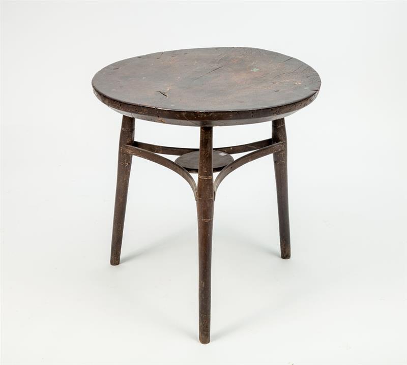 Appraisal: English Circular-Top Wood Tavern Table x in diam Estimate -