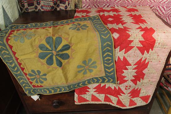 Appraisal: TWO SMALL QUILTS Doll or child sized quilts One in